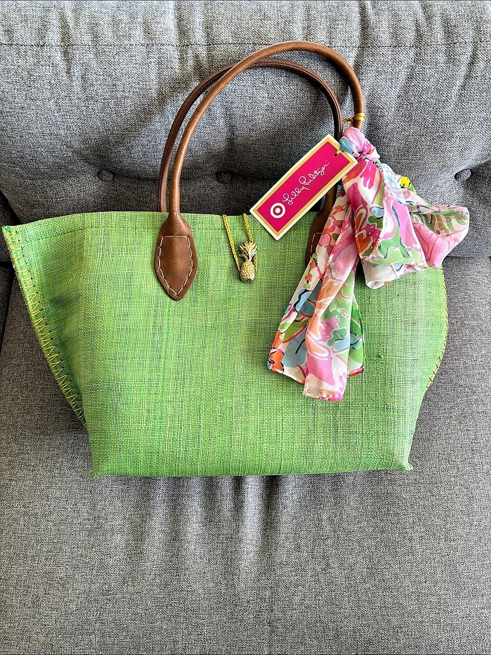 Lilly Pulitzer Green Tote Bag NWT
